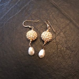 Gold & Pearl Earrings